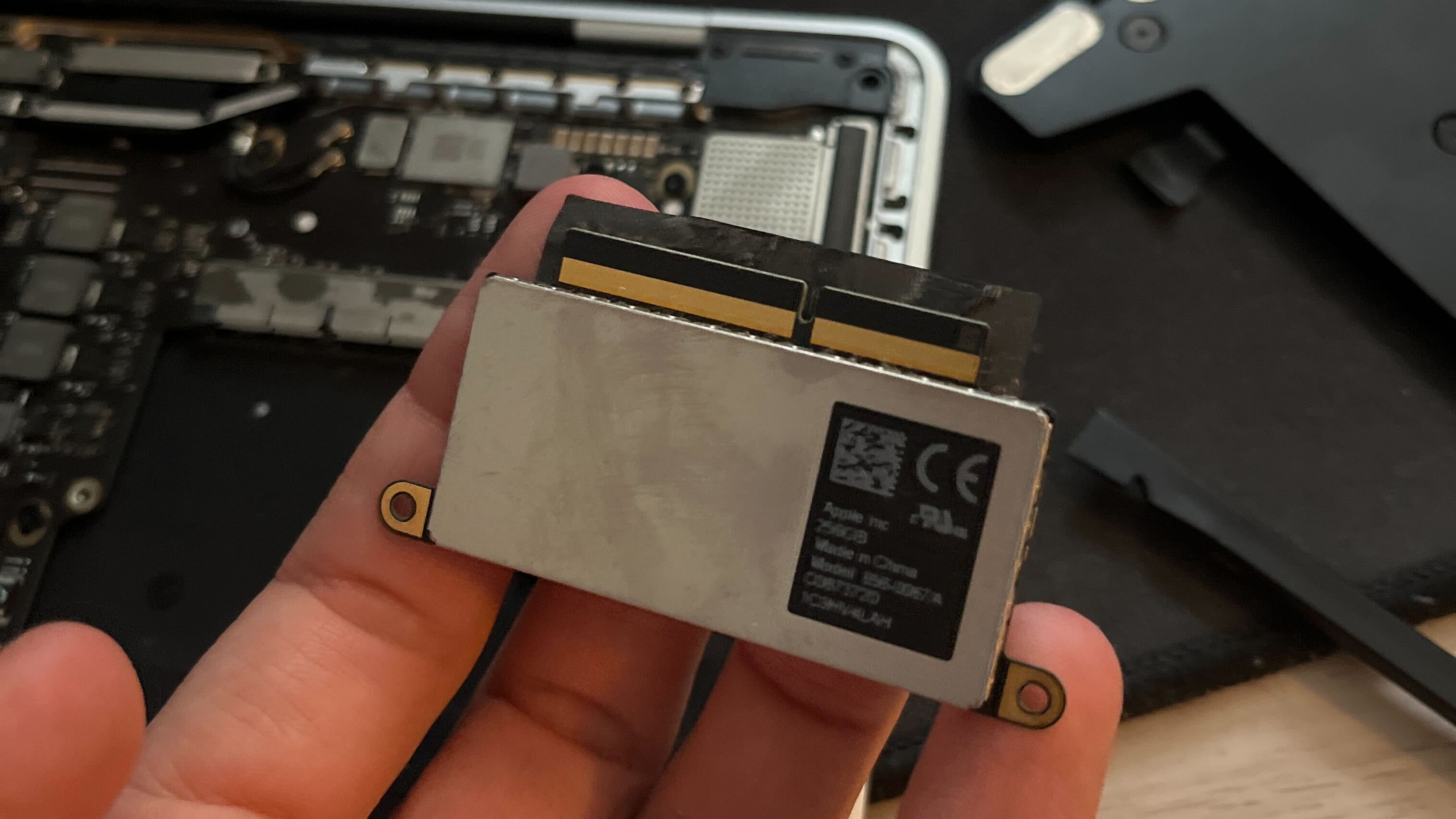 MacBook proprietary blade SSD